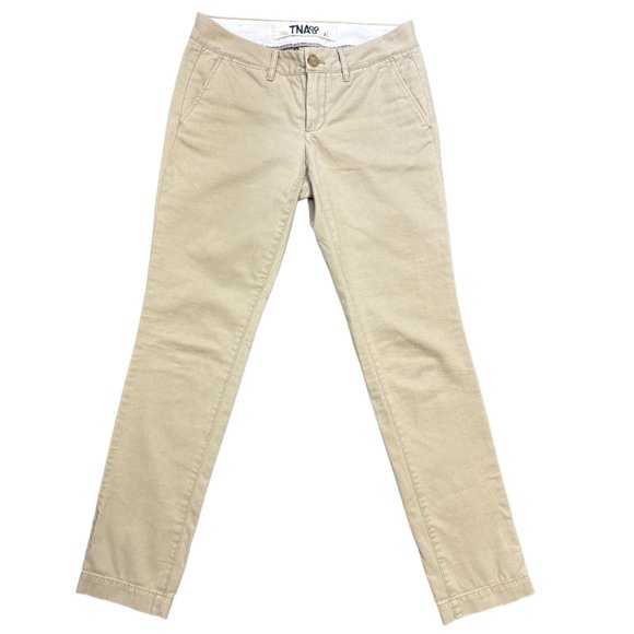 TNA Aritzia Carlisle Chino Pants, Super Soft Brushed Twill, Size 2 - Picture 1 of 10
